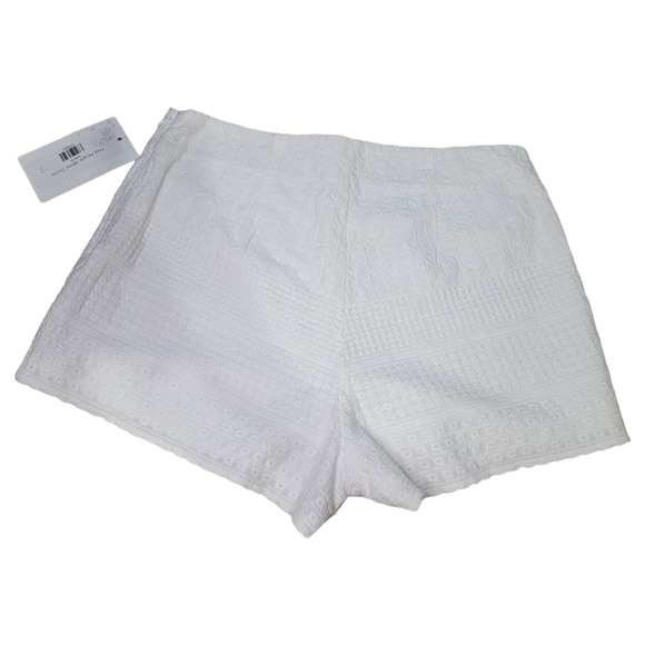 Free People White Cheeky Embroidered Shorts - Picture 3 of 7